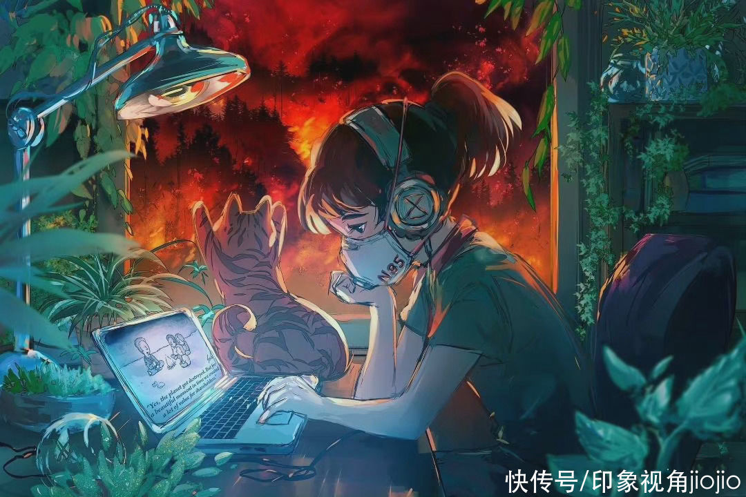 jiojio&有着梦境般画面的人物插画,通透的色彩给作品锦上添花