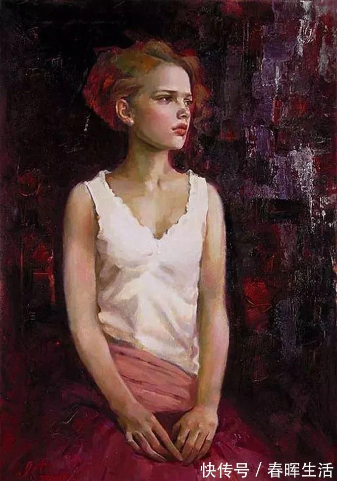 irene@她的油画有一种惊艳脱俗的美,乌克兰天才女画家艾琳·谢里