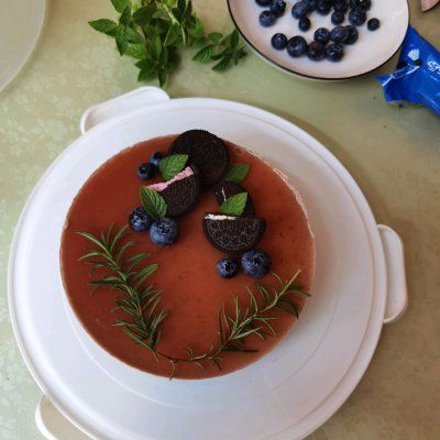 蓝莓慕斯蛋糕|这道蓝莓慕斯蛋糕，家人天天求我做