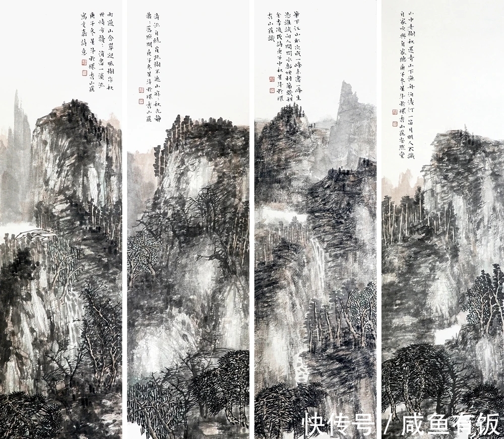 中国画|擅长山水，精于花鸟，张星斗中国画