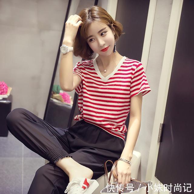 针织面料|美丽是穿出来的,有这么一款百搭T恤,你想不美都难