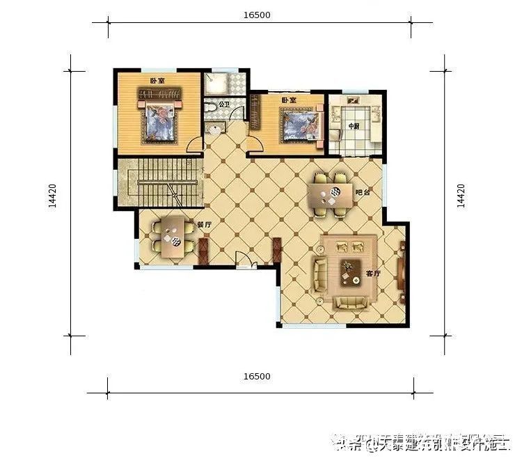 自建|四川乐山二层现代乡村风格别墅 农村自建平屋顶房屋 造价30万