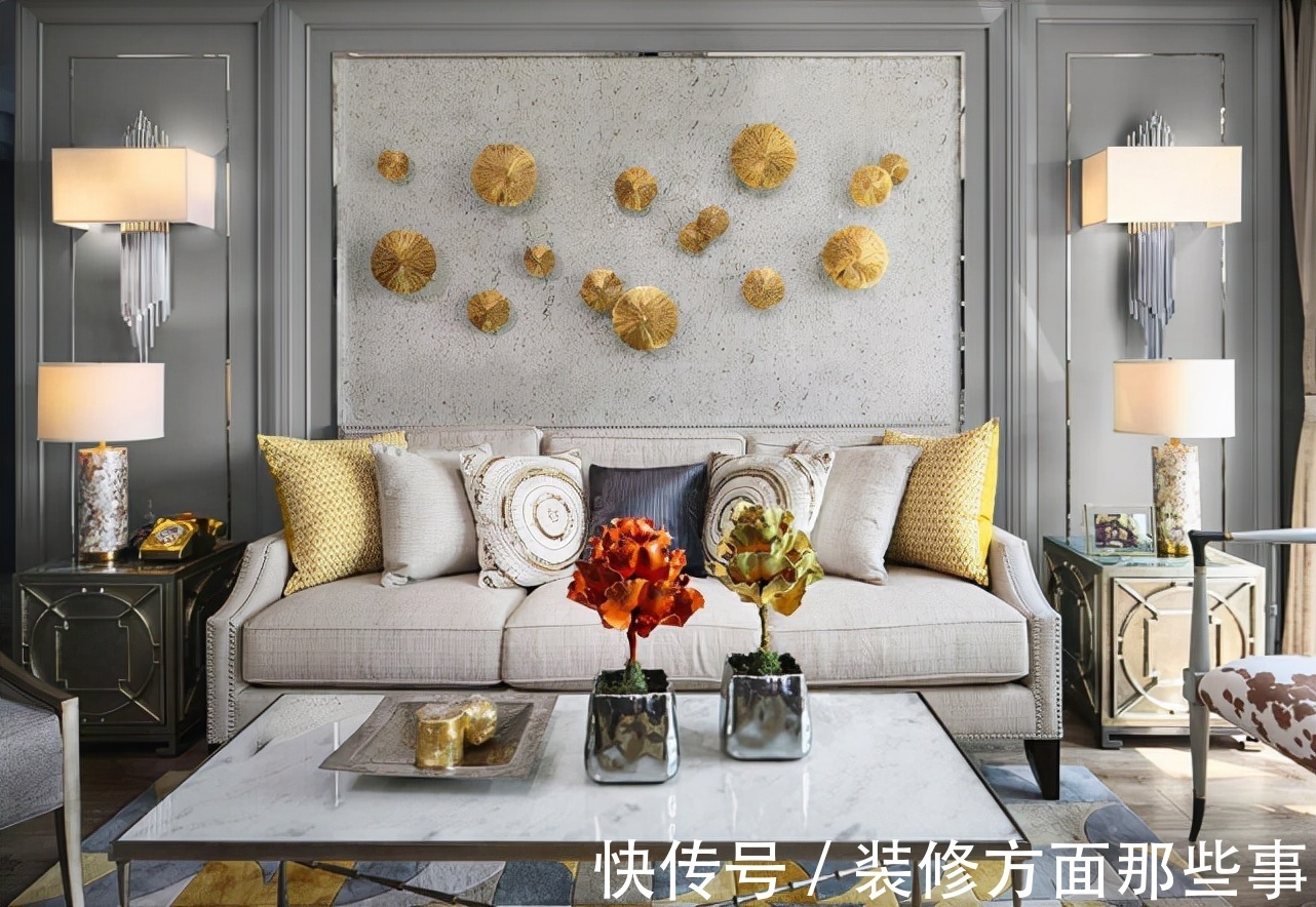 装修风格|77平轻奢美式二居室，给人一种内敛朦胧的美感