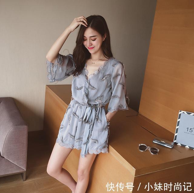 印花|雪纺连体短裤,时尚有型,省去穿搭烦恼