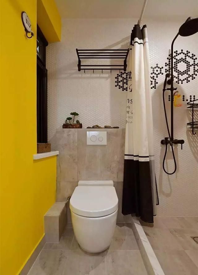 浴帘|卫生间干湿分离，只用做50公分，面积再小都实用，得亏我家做好了