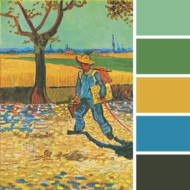 奥基夫|使用自然灵感调色板的 4 位大师级艺术家:莫奈、梵高、弗兰肯塔勒、奥基夫!