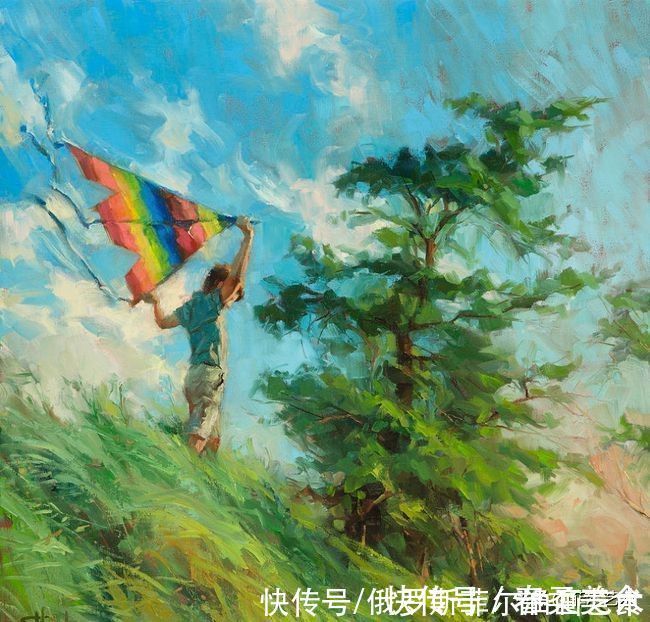 主旋律@史蒂夫·亨德森的油画以光线,生命和色彩为主旋律,好看极了