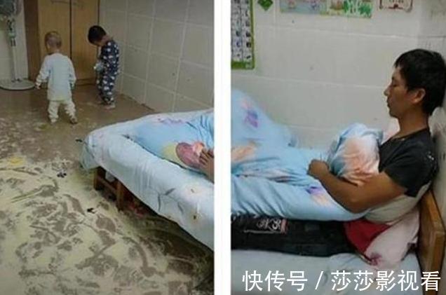 爸爸|孩子将奶粉撒一地，宝爸躺床上冷眼旁观：“丧偶式育儿”多可悲？