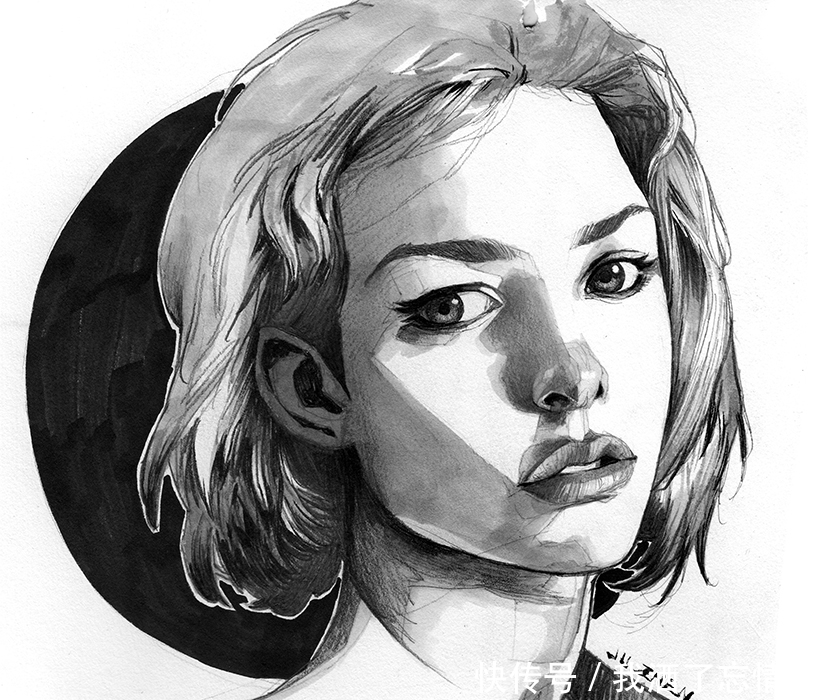 超酷素描漫画线稿上色后霸气无比,反差尽如此强烈!