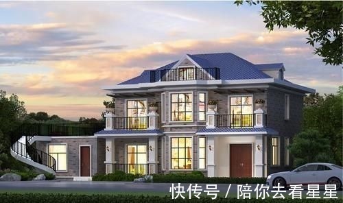 露台|当别墅设计遇到与父母分开住,这种主屋结合偏房建房方式,真前卫