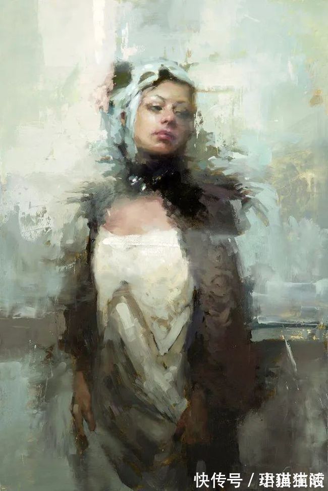 油画#艺术家杰里米·曼恩的油画,颜色既生动又大气!