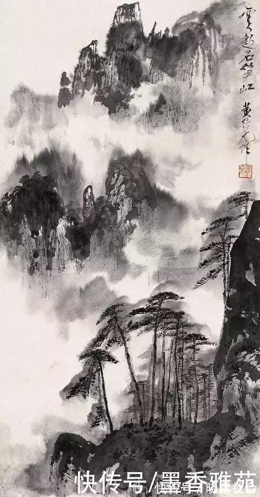 山水画$当代国画大师黄纯尧精品山水画作品欣赏