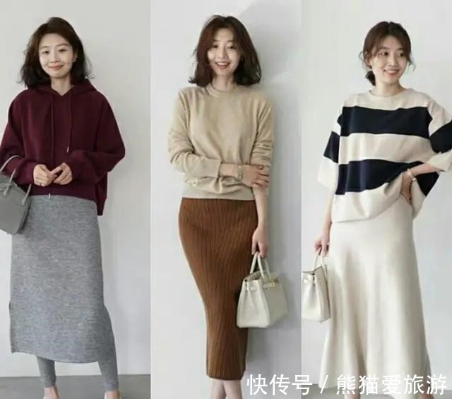 毛衣 气质很重要,秋季通勤风穿搭合集,清雅知性的感觉真的太美!