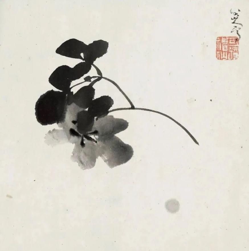 山水@这套册页当不仅仅有山水也有花鸟,就是没有的是大红大绿的色彩