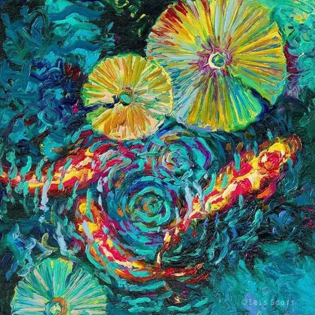 色彩斑斓@这个画家“有点冷”,她用颜料触摸这个色彩斑斓的世界