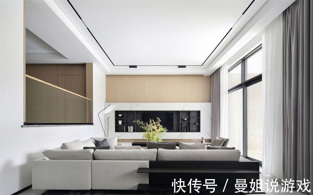 娱乐区|现代简约风别墅设计,用心感受生活本质,回归纯真心态