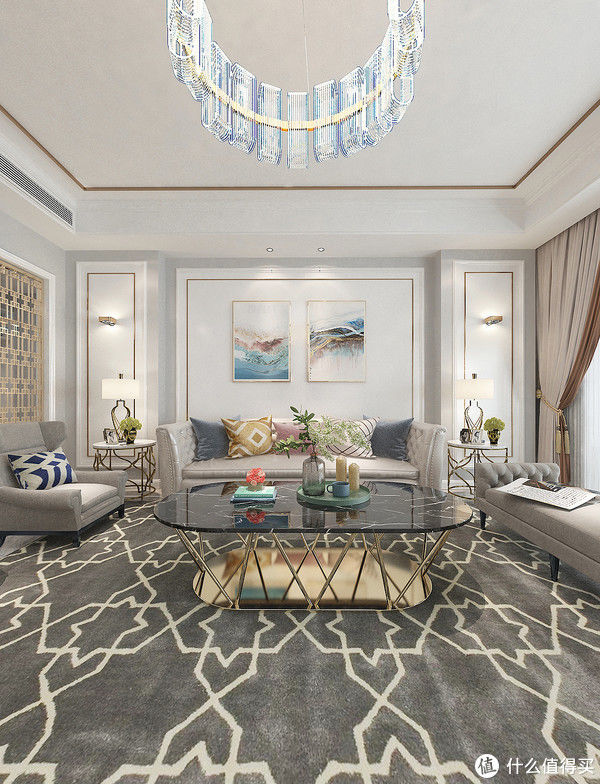 精致|256㎡现代轻奢风，精致、简约的设计往往更加的适合生活，这就是家