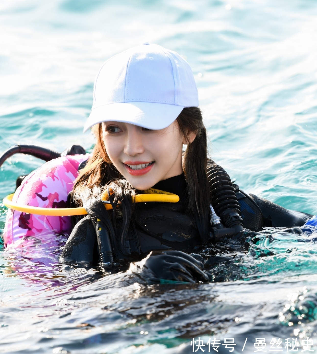 跑男|angelababy最新一期跑男节目水上比赛高清美图