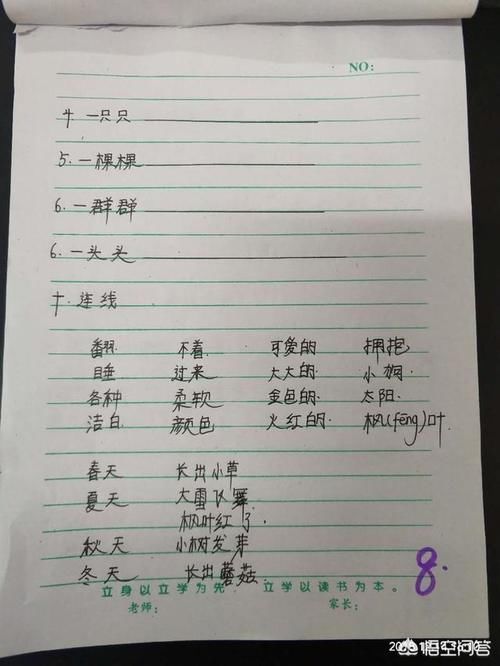 升国旗|搞个接力晒：晒晒小学一年级孩子的本周作业？