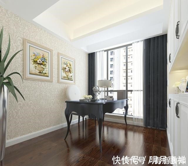 柜门|139平米简欧风格,入户玄关一整排的白色百叶柜门,整体又好看!
