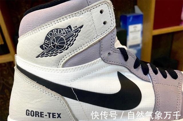 pic 清爽浅色装扮!全新配色「雨鞋」AJ1 实物释出!你打几分!