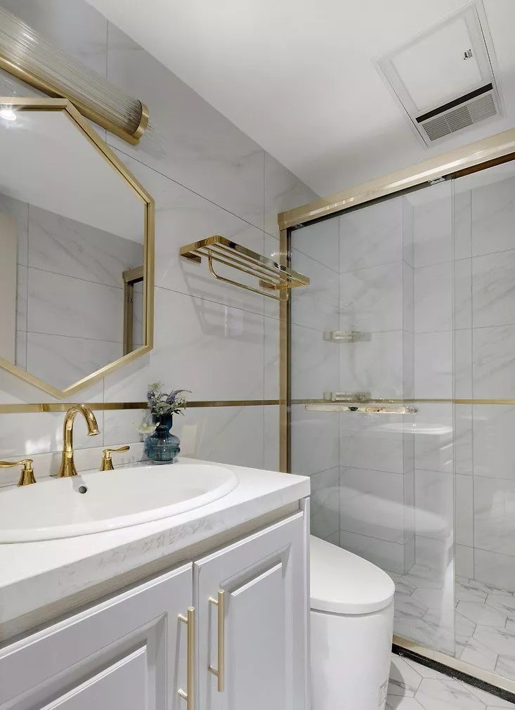 优雅|100㎡轻奢现代欧式风，大胆的色彩搭配，装出别样的优雅格调！