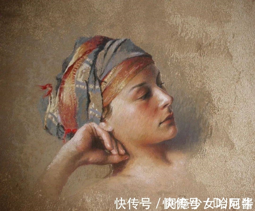 厚重感$赏心悦目,活色生香——女画家色粉笔下极致唯美的女性人体肖像
