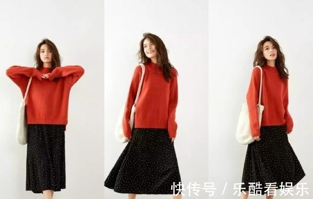 毛衣|今年流行宽松毛衣搭配半身裙,时髦又大气!显瘦减龄超好看~