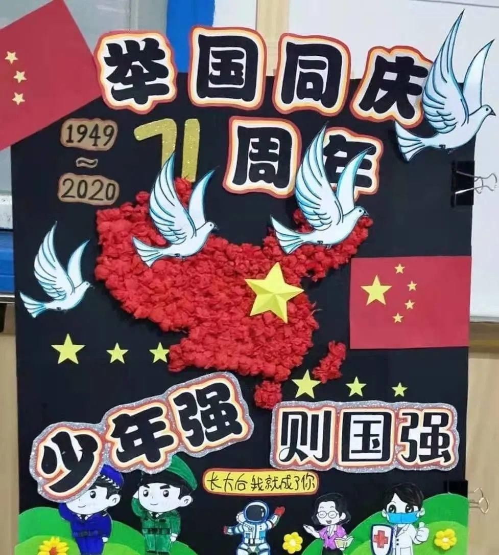 童心|幼儿园建党100周年环创素材+童心向党绘画, 看过的园长都收藏了！