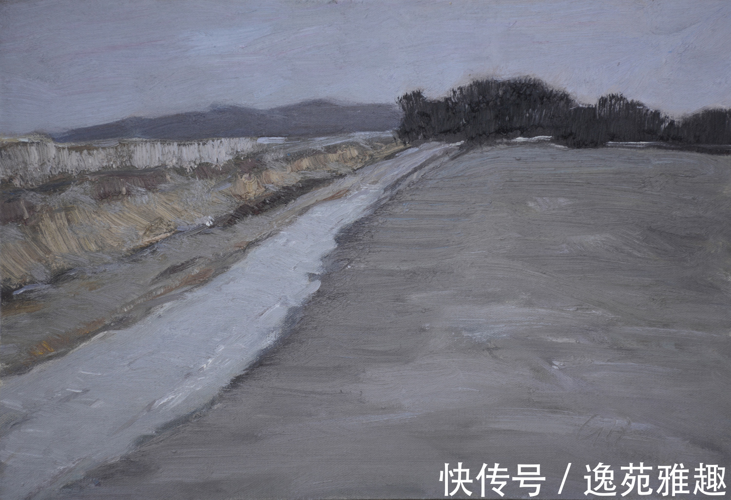 x60$「作品欣赏」心中有旷野，所画皆美景，油画艺术家殷国海作品欣赏