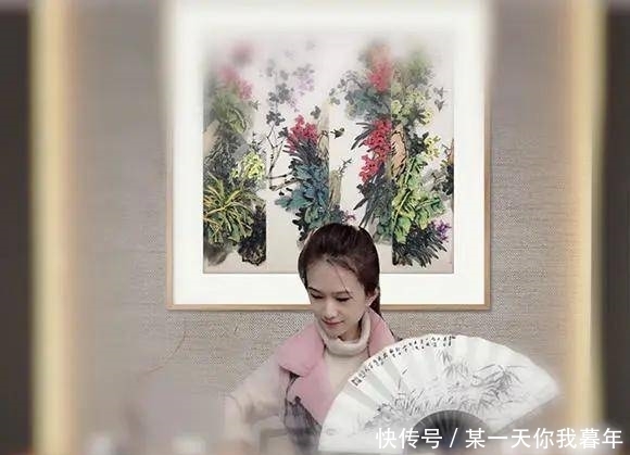  画家杨子妍窈窕花鸟形骨轻秀