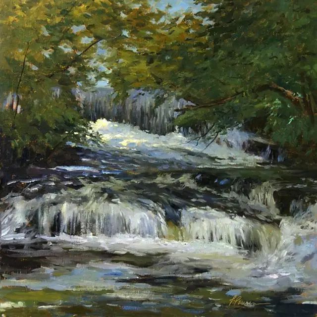 油画#加拿大画家Lili Anne Laurin的风景油画,在形色光影中倾洒出绝美风景