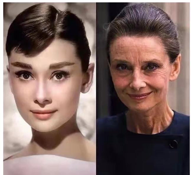 版型 赫本老年干瘦有皱纹仍优雅美丽,穿搭经典有书香气,超合适妈妈们