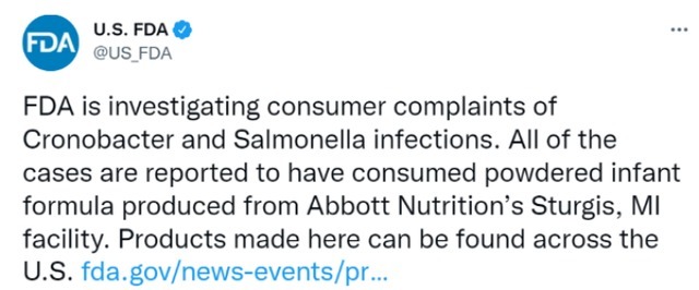 阪崎肠杆菌|1死3伤!雅培紧急召回三款婴儿奶粉,中国涉及这批次,速查