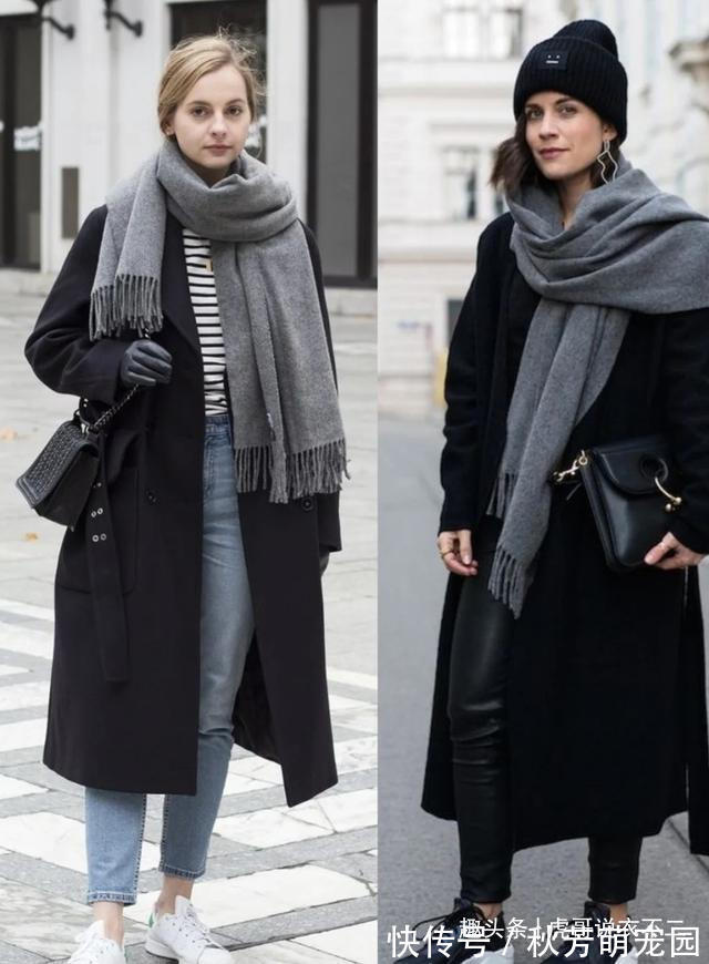 毛呢大衣 谁说黑色老气横秋?那是你没穿对,选对单品、掌握配色超高级