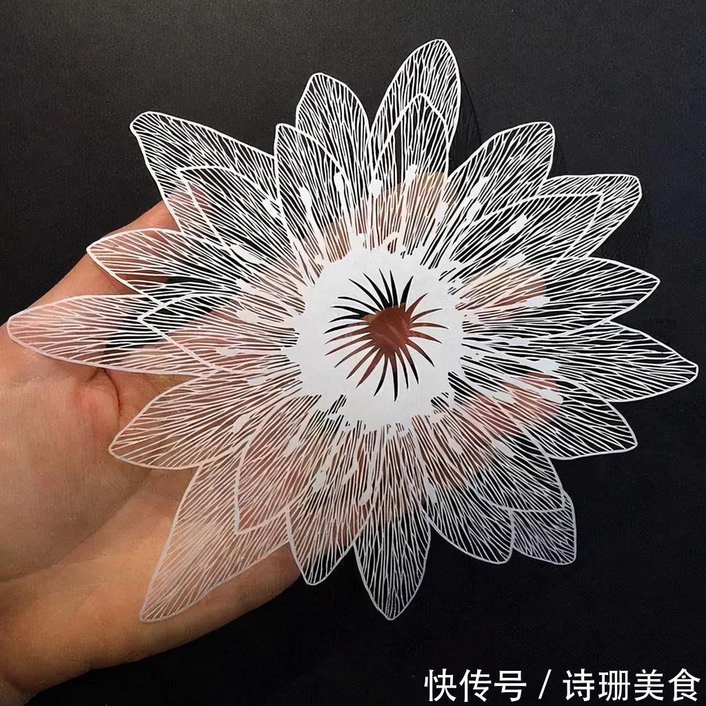 花儿$她就靠一张白纸,弄得如此漂亮,火遍了全世界