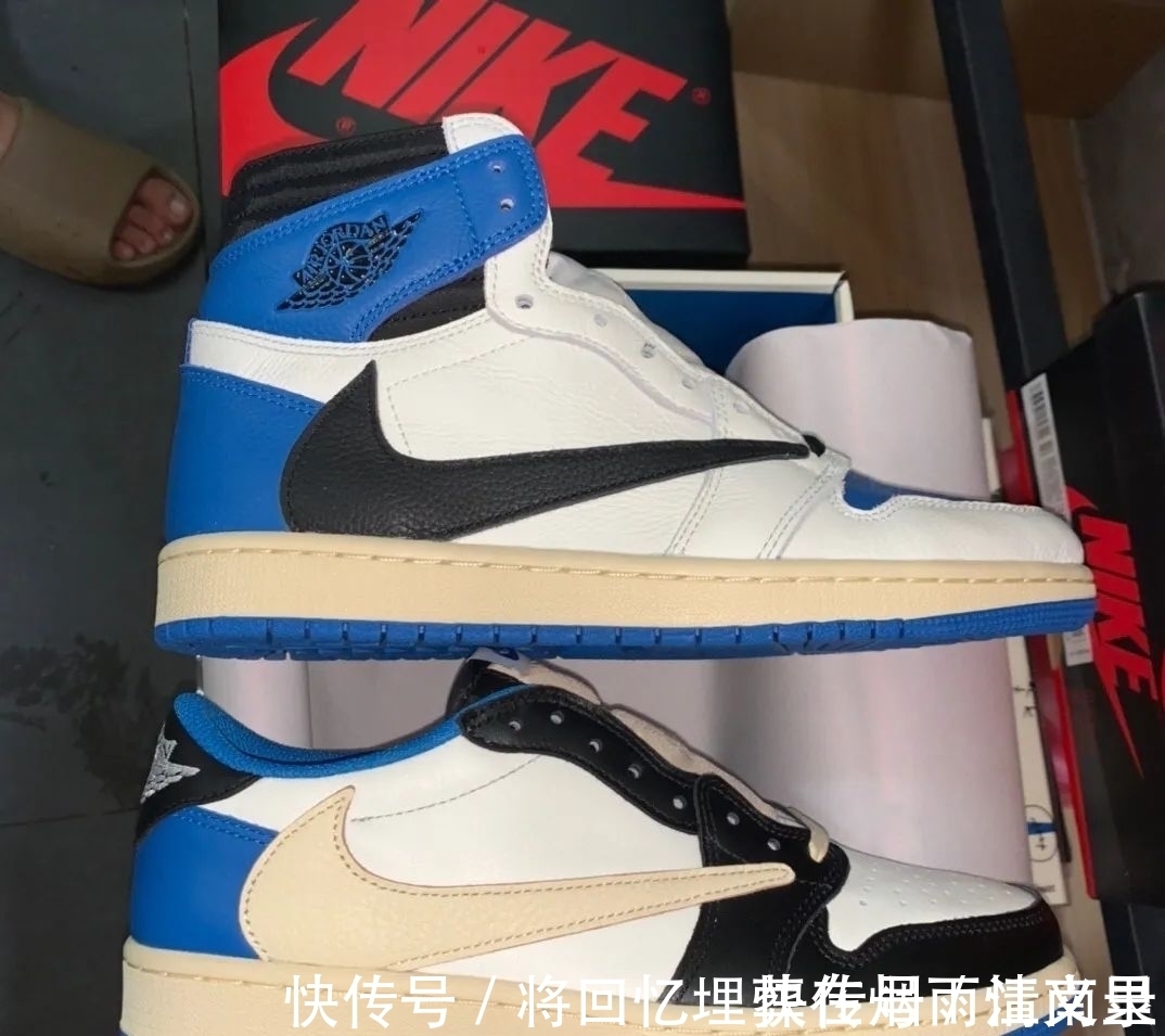 正品 藤原浩倒钩闪电aj1最强横向对比测评 中底拉邦皮料剪裁差的是正?