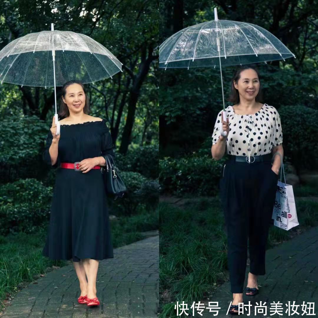 漂亮|年过半百依旧年轻漂亮,这位65岁奶奶的穿搭,洋气又高级