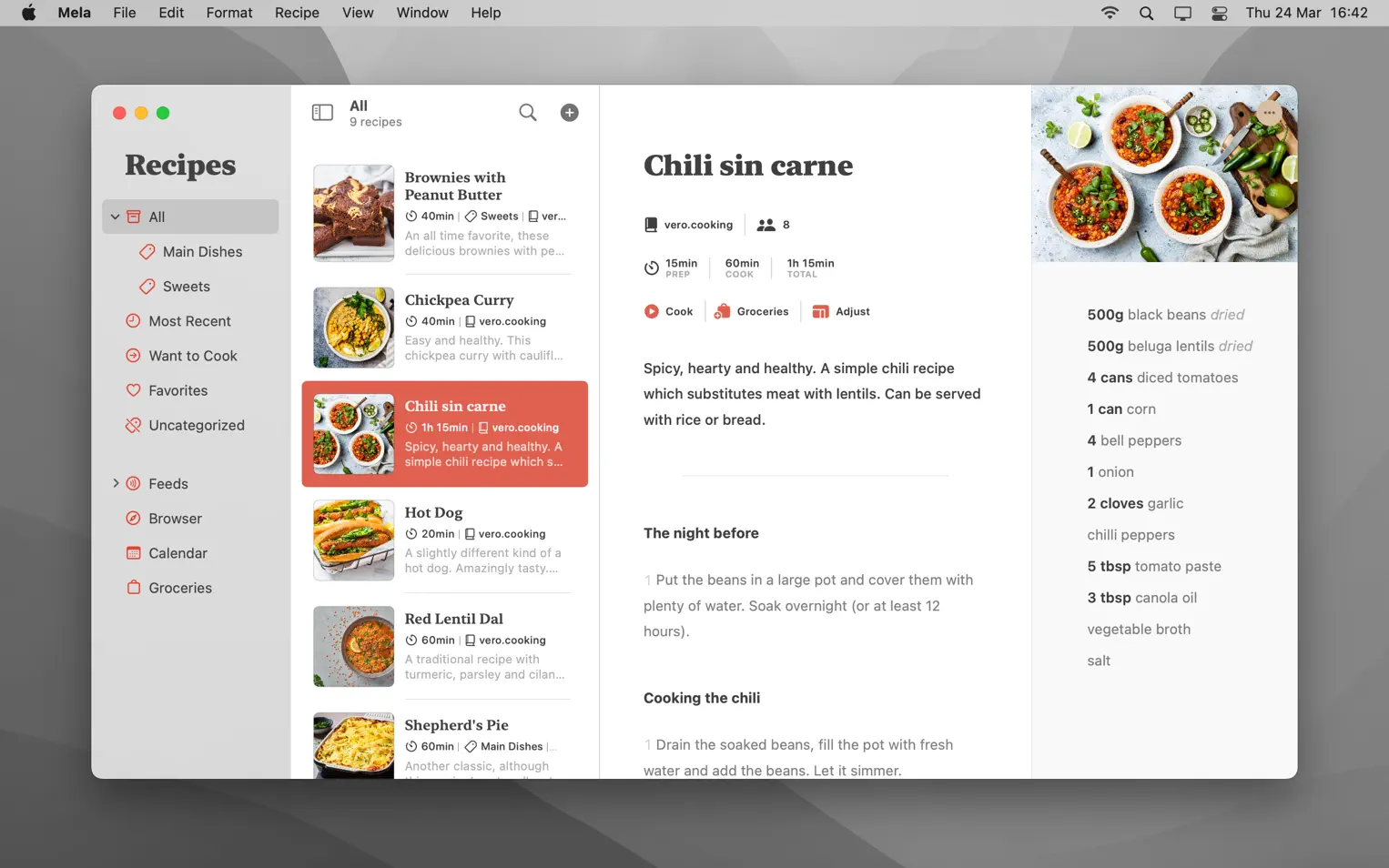 Mela For Mac v2.3.1 食谱管理器