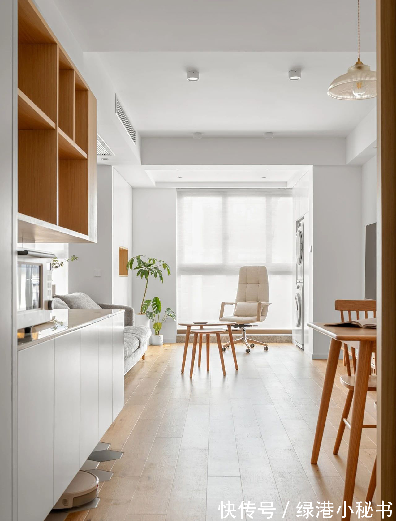 原木|装修案例欣赏：87平原木混搭风设计，感叹生活的美好！