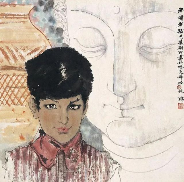广美教授林墉笔下的女人体国画，俏丽、灵动，勾人魂魄，养眼！