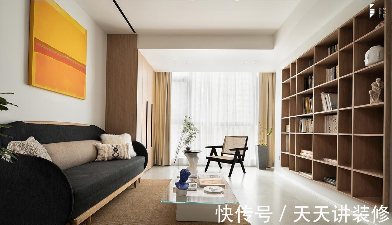 书籍|你知道客厅书架墙吗?装修设计的满满文艺感,书籍惊艳时光