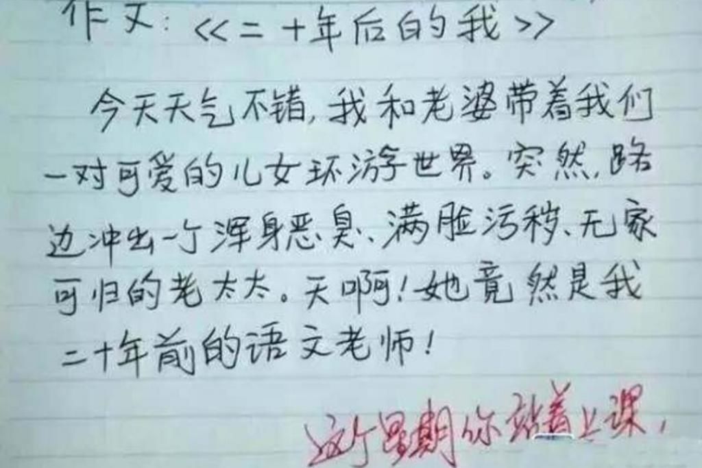 作文|小学生《天命不可违》作文喜提100分，脑回路清奇，让老师佩服