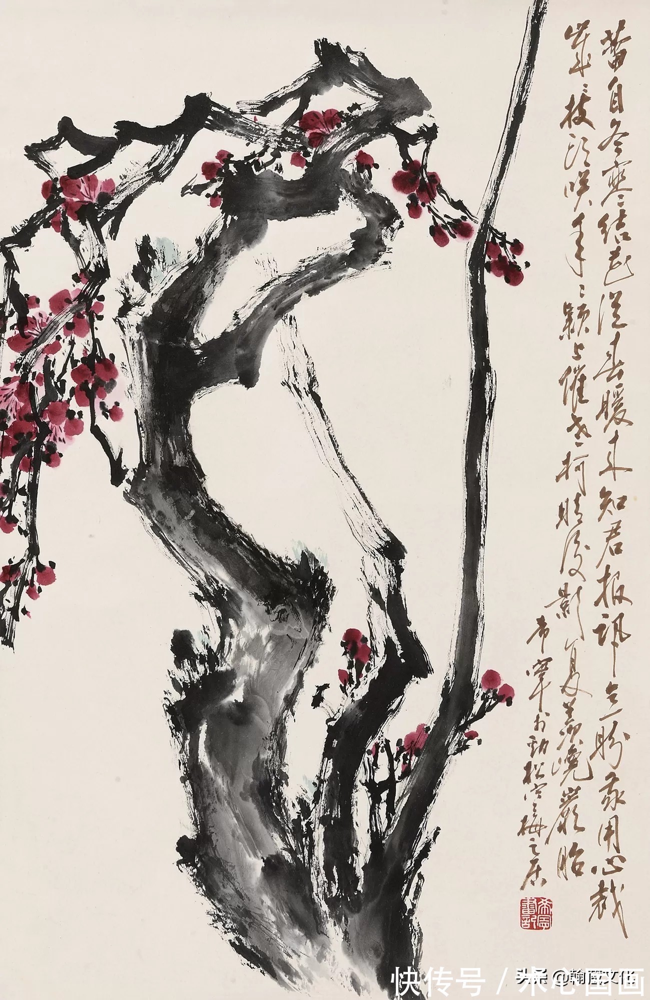 正气浩然!“梅痴”于希宁的诗与画:铁骨寒梅颂国魂