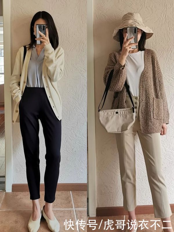 春季人人都有的针织类单品，被她轻松穿出熟龄美，不输日本博主