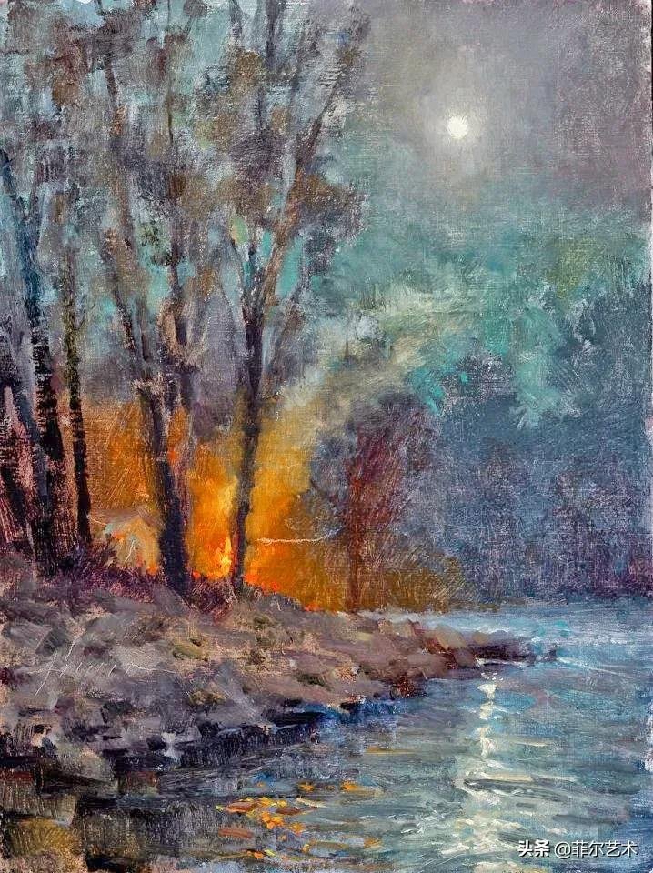 真实性|美国画家杰森·萨克兰色彩优美的外光派风景油画作品欣赏