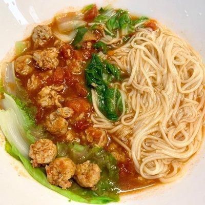 番茄酱|学会这道番茄鲜虾面，吃饭时间不用愁