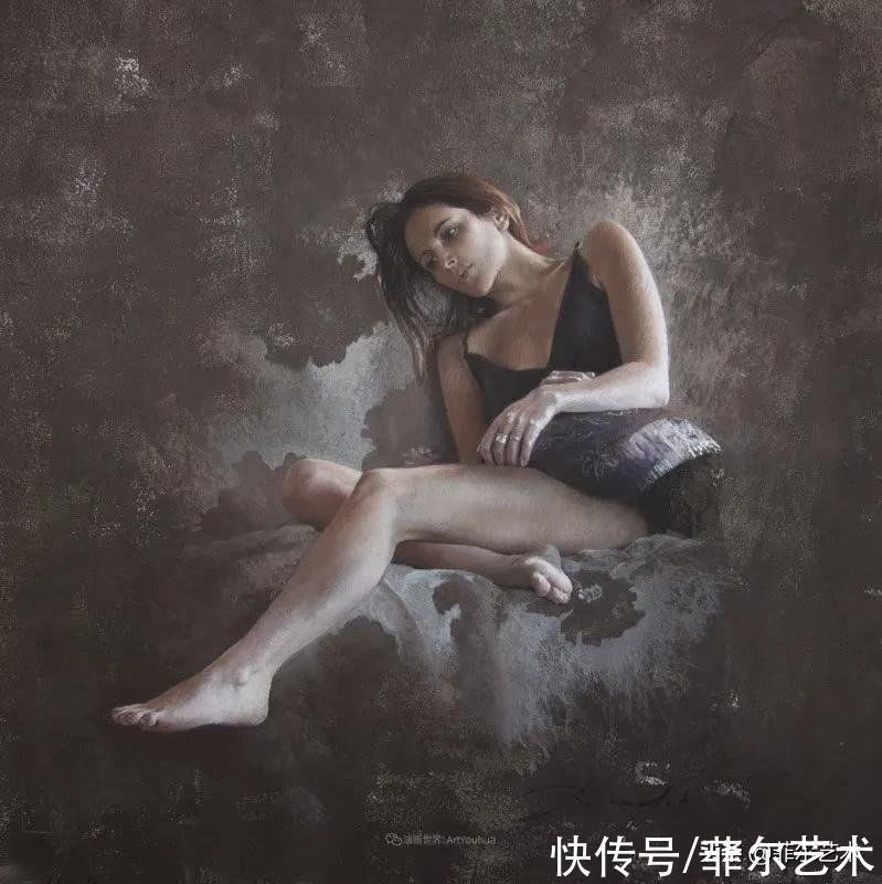 艺术学院$法国女粉彩大师,描绘的女性之美,细腻柔和