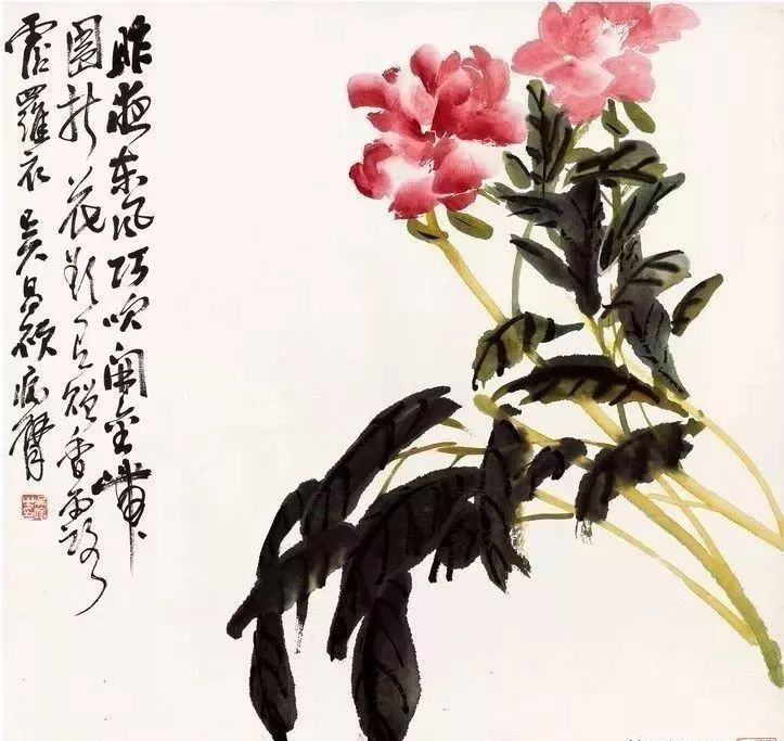 章法布白|清雅灵动，厚朴清素：一代宗师吴昌硕笔下的花木小品