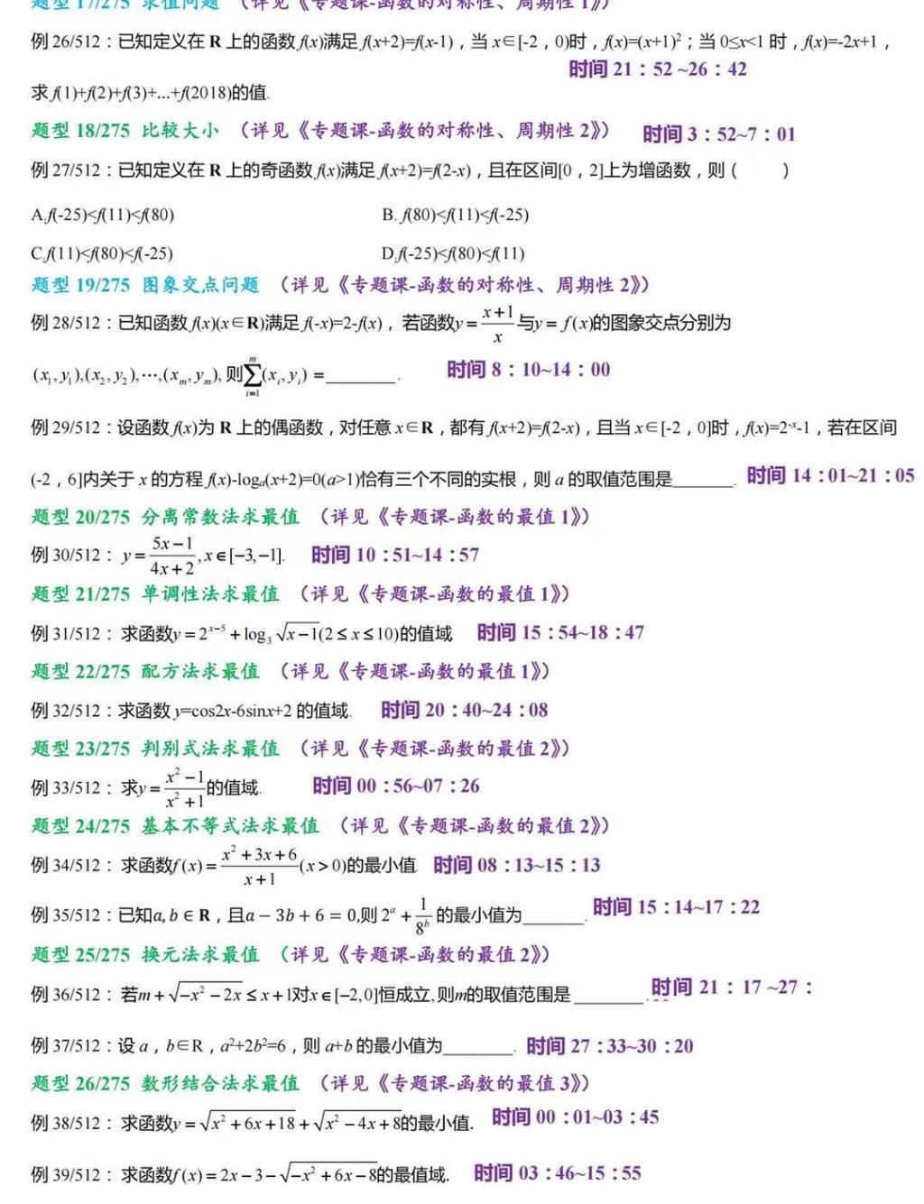 高考数学|最新版！2022年高考数学——必考题型清单，吃透它，成绩暴涨！